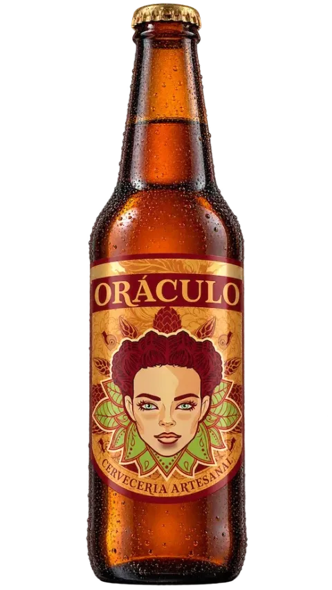 Botella de cerveza Deméter IPA con notas frutadas