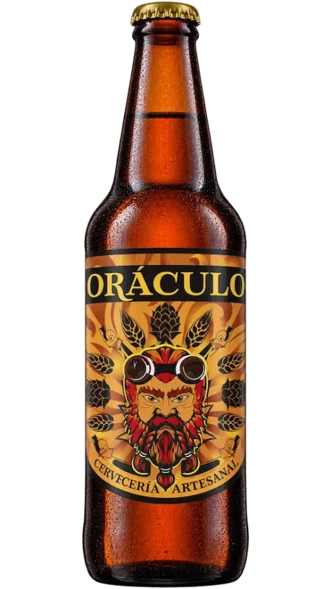 Botella de cerveza Vulcano Doble IPA